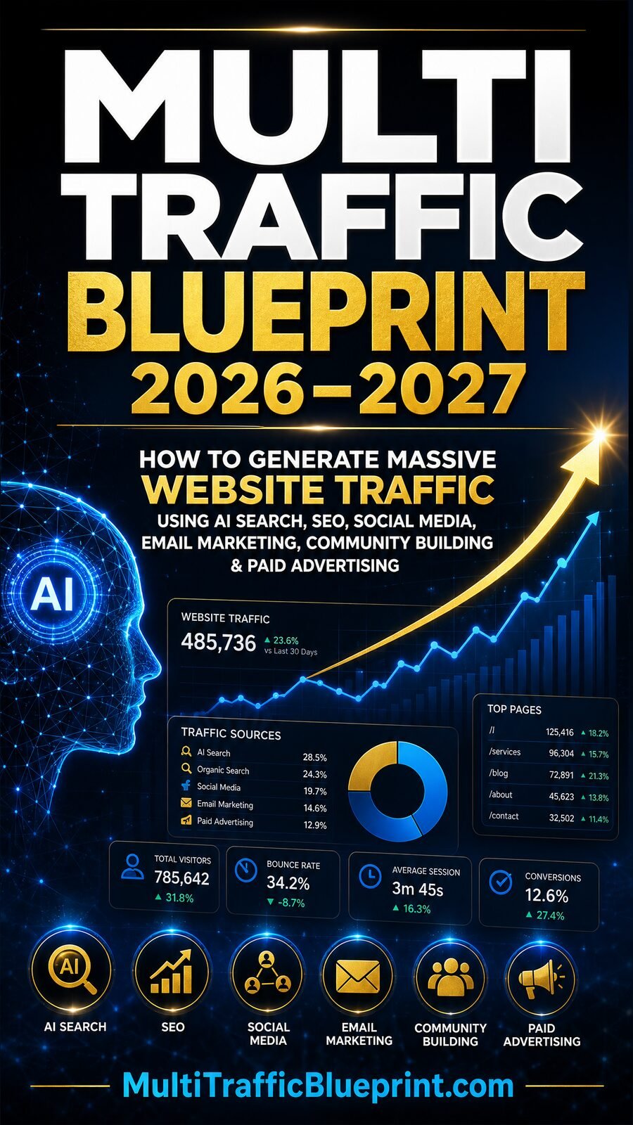 Multi Traffic Blueprint 2026-2027 book cover